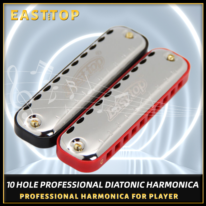 Harmonica 10 Hole - 이스트탑 하모니카 블루스 하프 키, C