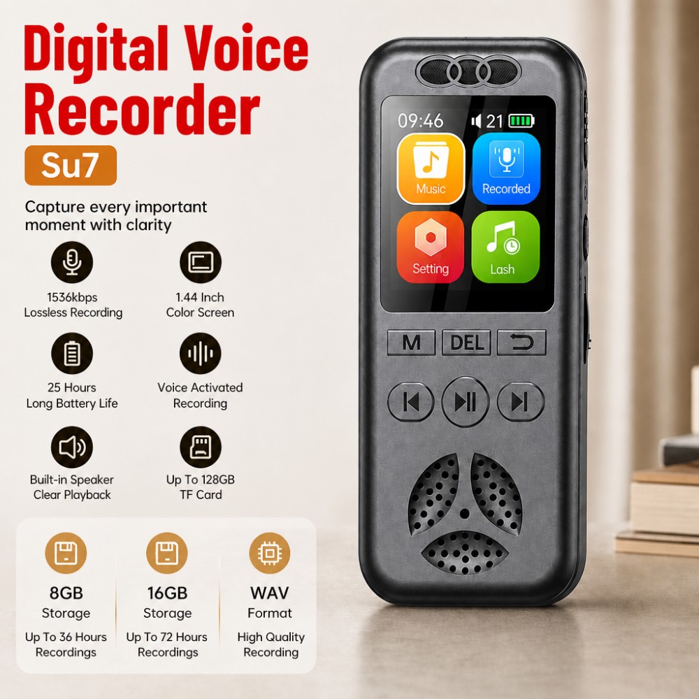 Audio Music File - 16GB 디지털 음성 녹음기 음성 활성화
