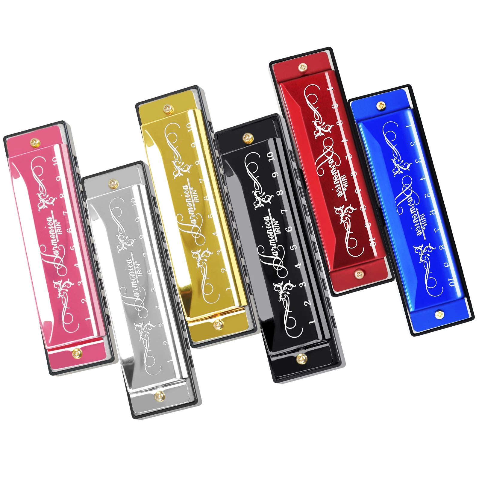 IRIN 10 홀 20 톤 하모니카 다채로운 C 키 하 - Harmonica 10 Hole 리뷰 및 가격