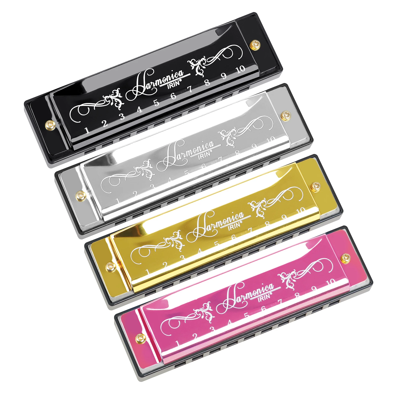 IRIN 10 홀 20 톤 하모니카 다채로운 C 키 하 - Harmonica 10 Hole 리뷰 및 가격