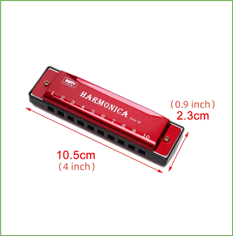 다색 하모니카 C 키 10홀 다이아토닉 하모니카 C 초 - Harmonica 10 Hole 리뷰 및 가격